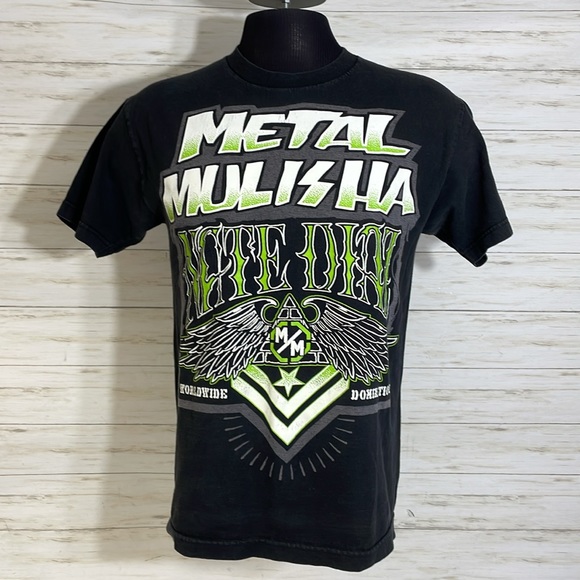 Metal Mulisha Other - Vintage Metal Mulisha Shirt Men's Medium Black Nate Diaz UFC MMA Skull Wings